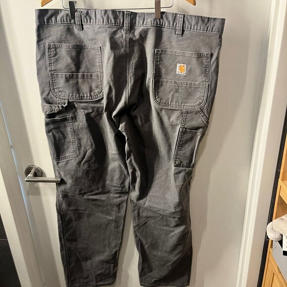 Vintage  Men's Grey Carhartt Relaxed Carpenter Jeans Size 44 x 34 - Picture 5 of 13
